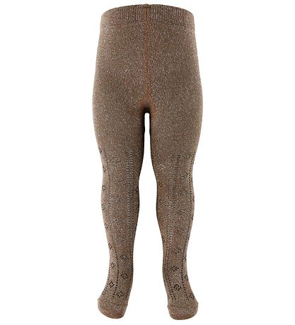 Minymo Strømpebukser - 2-Pak - Sort/Brun m. Glimmer Minymo Strømpebukser - 2-Pak - Sort/Brun m. Glimmer