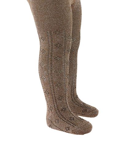 Minymo Strømpebukser - 2-Pak - Sort/Brun m. Glimmer Minymo Strømpebukser - 2-Pak - Sort/Brun m. Glimmer