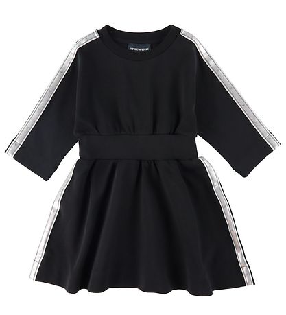 Emporio Armani Kjole - Sort m. Sølv Emporio Armani Kjole - Sort m. Sølv