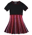 Emporio Armani Kjole - Strik - Sort/Rød Emporio Armani Kjole - Strik - Sort/Rød