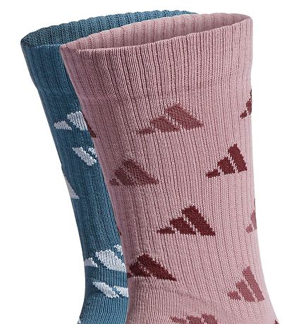 adidas Performance Strømper - Graphic Sport - 2-Pak - Blue/Mauve adidas Performance Strømper - Graphic Sport - 2-Pak - Blue/Mauve