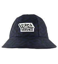 Versace Sommerhat - navy/Sort m. Logo Versace Sommerhat - navy/Sort m. Logo
