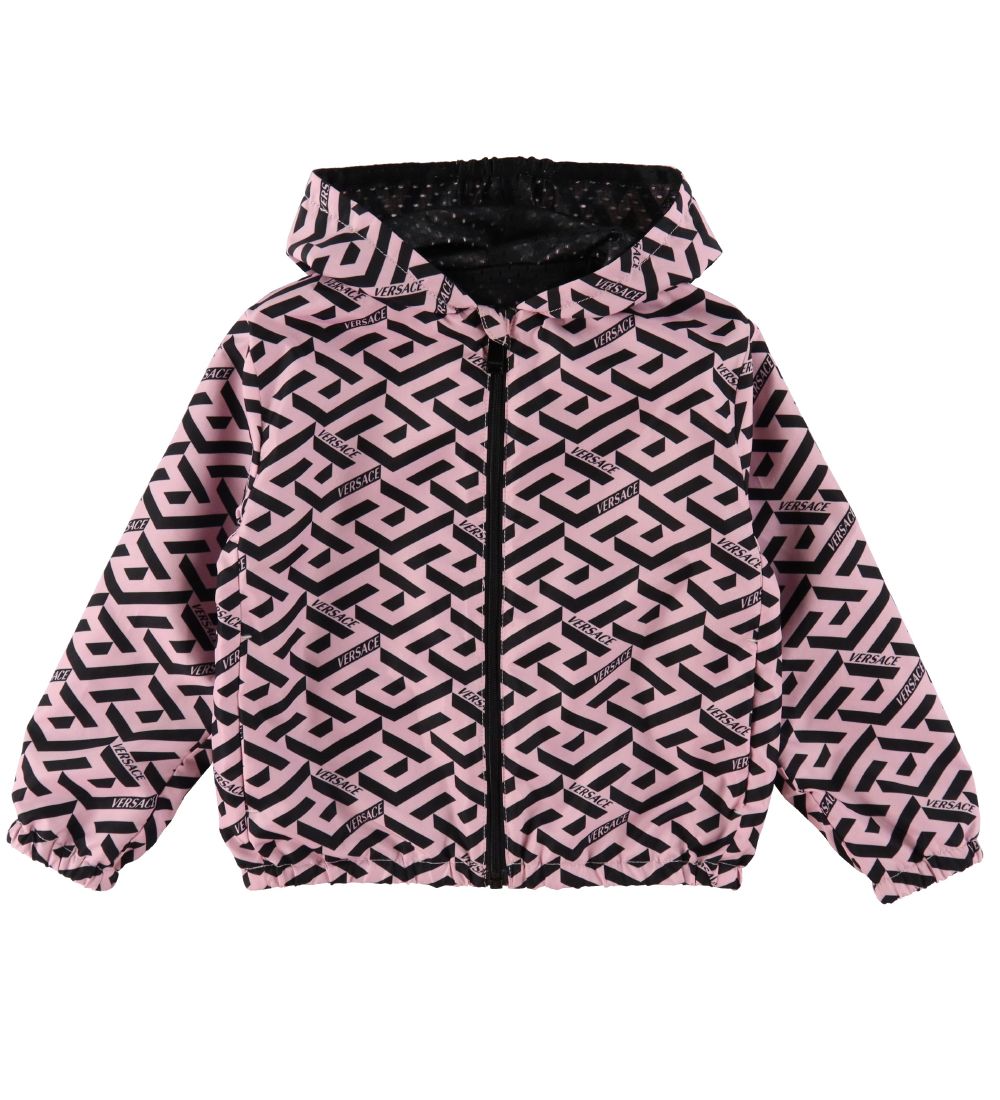 Versace Jacke - Greca Signature - Candy/Sort - Versace - 18-24 mt - Übergangsjacken