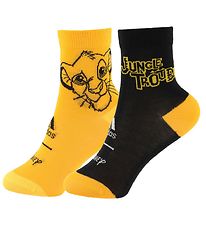 adidas Performance Strømper - 2-Pak - The Lion King - Sort/Orang adidas Performance Strømper - 2-Pak - The Lion King - Sort/Orang