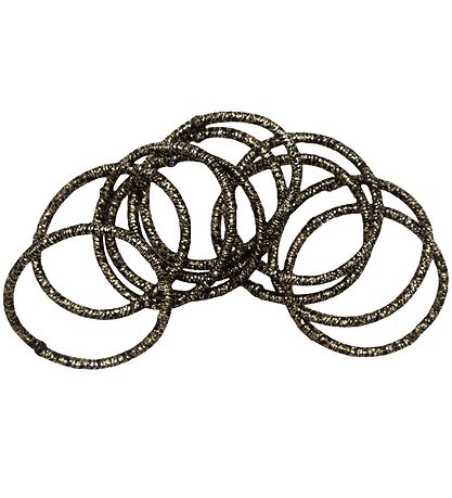 Little Wonders Hårelastikker - Rosa - 10-Pak - Black/Gold Glitte Little Wonders Hårelastikker - Rosa - 10-Pak - Black/Gold Glitte