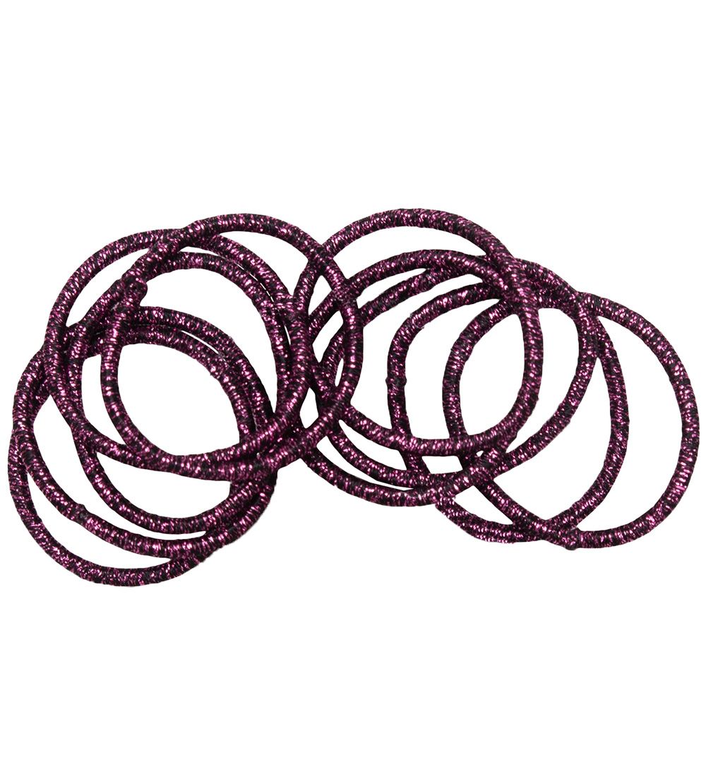 Little Wonders Haargummis - Rosa - 10er-Pack - Dark Purple Glitz - Little Wonders - One Size - Haarschmuck