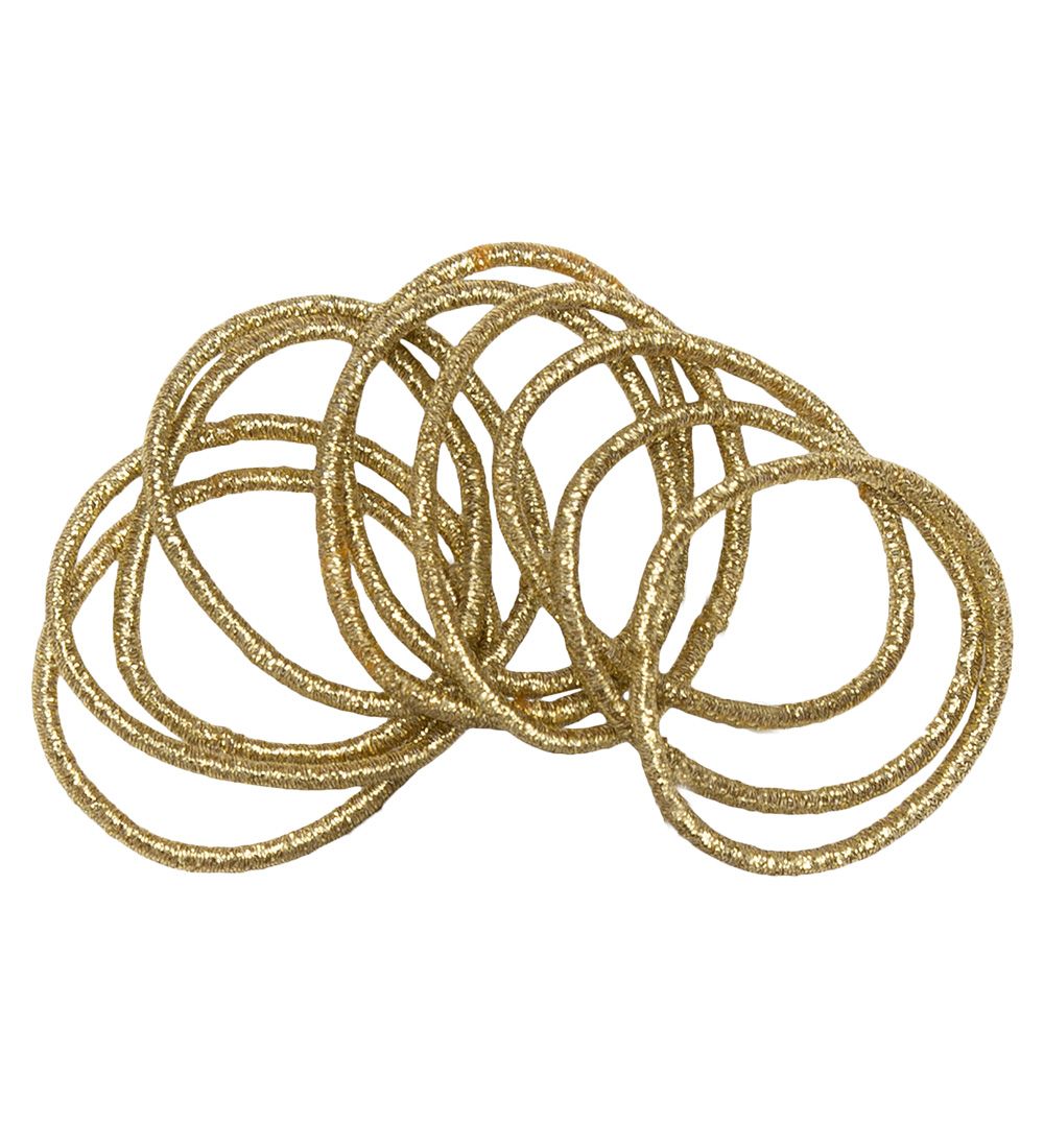 Little Wonders Haargummis - Rosa - 10er-Pack - Gold Glitter - Little Wonders - One Size - Haarschmuck
