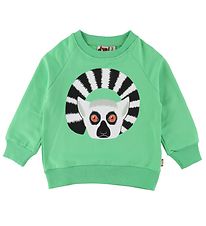 DYR Sweatshirt - Bellow - Fresh Pea m. Kattalemur