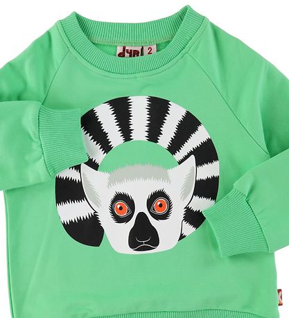 DYR Sweatshirt - Bellow - Fresh Pea m. Kattalemur