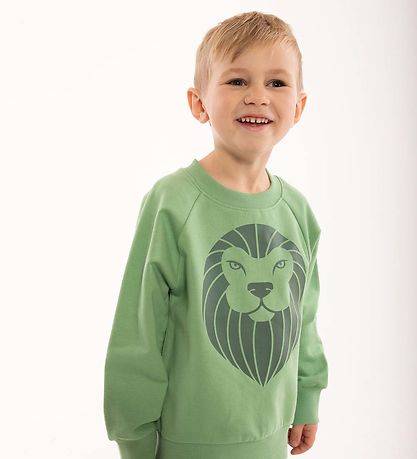 DYR Sweatshirt - Bellow - Sage m. Løve