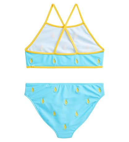 Polo Ralph Lauren Bikini - Lyseblå m. Gul