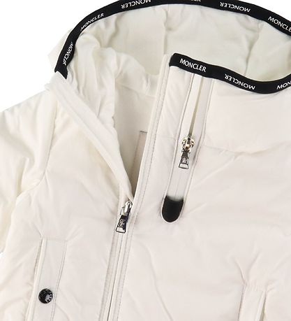 Moncler Dunjakke - Conez - Hvid m. Sort Moncler Dunjakke - Conez - Hvid m. Sort