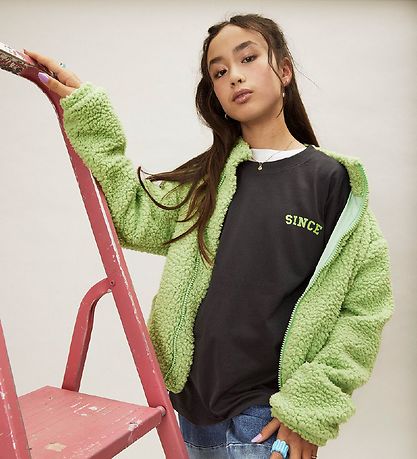 Hound Fleece Jacket - Teddy - Power Green