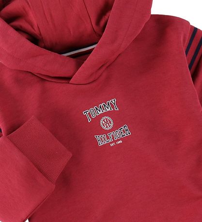 Tommy Hilfiger Hættetrøje - Varsity - Cranberry Crush