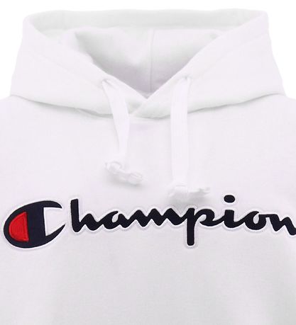 Champion Fashion Hættetrøje - Hvid m Logo Champion Fashion Hættetrøje - Hvid m Logo