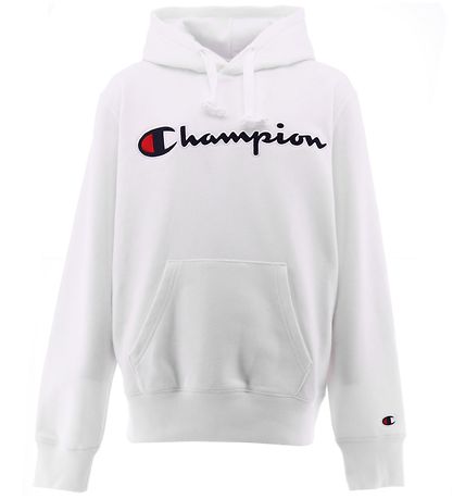 Champion Fashion Hættetrøje - Hvid m Logo