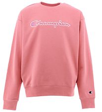 Champion Fashion Sweatshirt - Rosa m Logo Champion Fashion Sweatshirt - Rosa m Logo