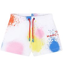 Little Marc Jacobs Íþrótta stuttbuxur - Hvítur M. Málningarblett Little Marc Jacobs Íþrótta stuttbuxur - Hvítur M. Málningarblett