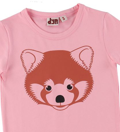 DYR T-shirt - Growl T - Pastel Pink m. Panda