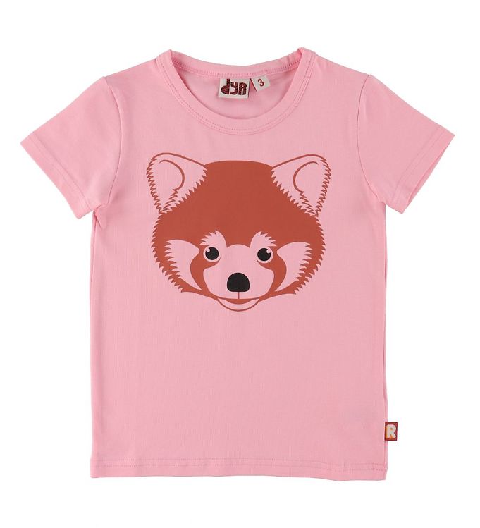 DYR T-shirt - Growl T - Pastel Pink m. Panda