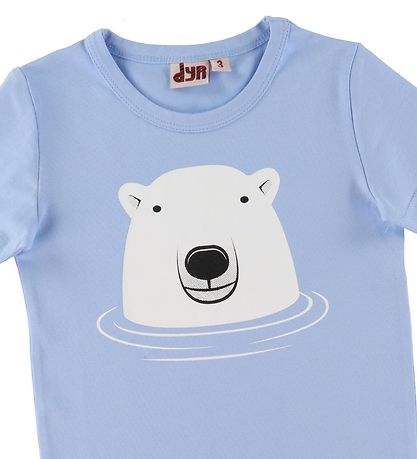 DYR T-shirt - Pastel Blue m. Isbjørn