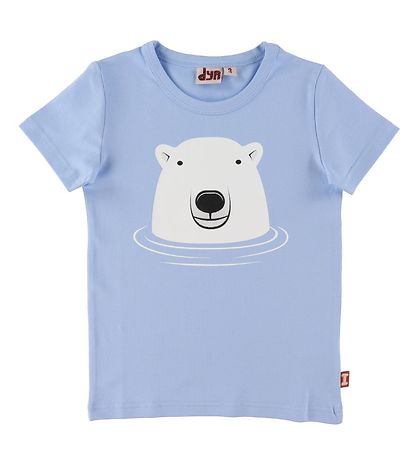 DYR T-shirt - Pastel Blue m. Isbjørn