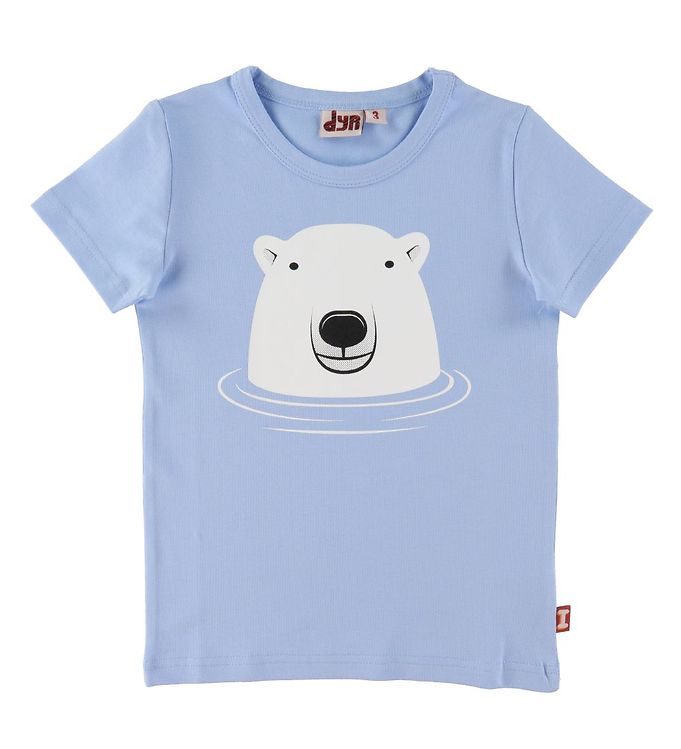 DYR T-shirt - Pastel Blue m. Isbjørn