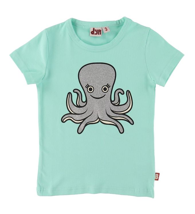 DYR T-shirts - Growl T - Fresh Mint m. Blæksprutte
