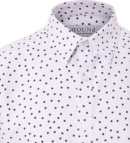 Hound Skjorte - Hvid m. Prikker Hound Skjorte - Hvid m. Prikker