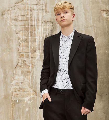 Hound Skjorte - Hvid m. Prikker Hound Skjorte - Hvid m. Prikker