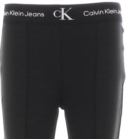 Calvin Klein Bukser - Punto Tape Slit - Sort Calvin Klein Bukser - Punto Tape Slit - Sort