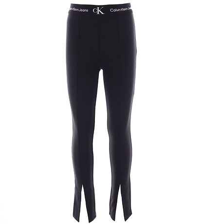 Calvin Klein Bukser - Punto Tape Slit - Sort Calvin Klein Bukser - Punto Tape Slit - Sort