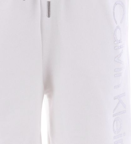 Calvin Klein Sweatshorts - Bright White/Silver Calvin Klein Sweatshorts - Bright White/Silver