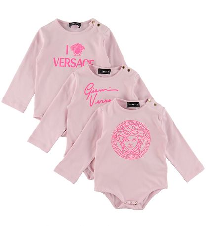 Versace Gaveæske - Body l/æ - 3-pak - Lyserød Versace Gaveæske - Body l/æ - 3-pak - Lyserød