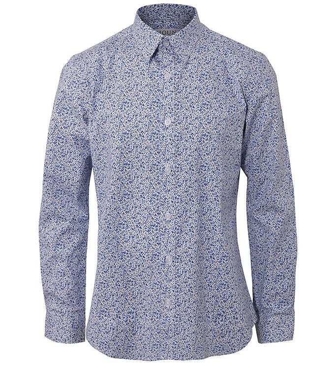 Hound Skjorte - Hvid m. Blomster