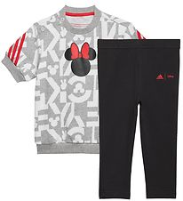 adidas Performance Sommersæt - Disney Minnie Mouse - Grå/Hvid/So adidas Performance Sommersæt - Disney Minnie Mouse - Grå/Hvid/So