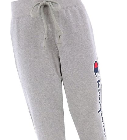Champion Fashion Sweatpants - Rib Cuff - Grå m. Logo Champion Fashion Sweatpants - Rib Cuff - Grå m. Logo