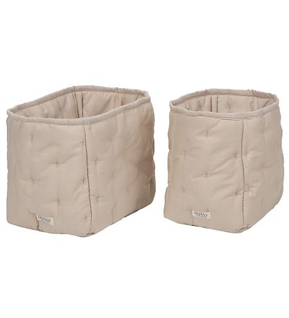 MarMar Pusleopbevaring Stofkasse - 25x17/20x15 cm - Grey Sand MarMar Pusleopbevaring Stofkasse - 25x17/20x15 cm - Grey Sand
