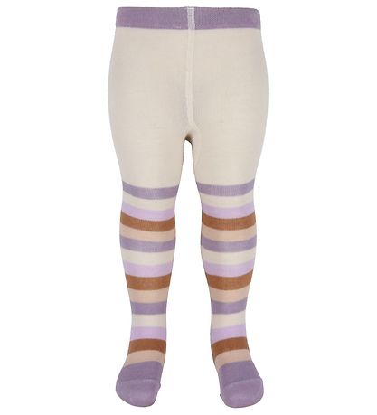 Hust and Claire Strømpebukser - Frankie - Lavender m. Striber