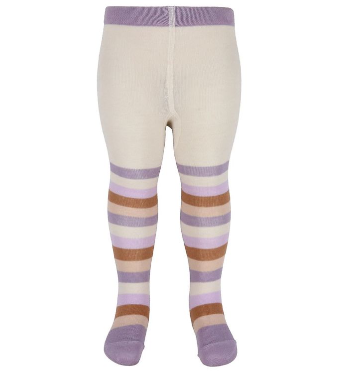 Hust and Claire Strømpebukser - Frankie - Lavender m. Striber