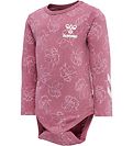 Hummel Bodysuit l/s - hmlBeatrix - Heather Rose