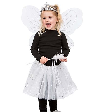 Molly & Rose Udklædning - Tylskørt - Hvid m. Stjerner