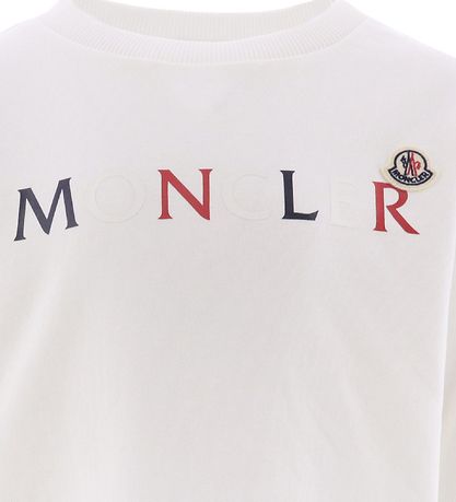 Moncler Sweatshirt - Hvid m. Print Moncler Sweatshirt - Hvid m. Print