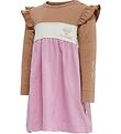 Hummel Kjole - hmlJamila - Rosa/Brun/Hvid Hummel Kjole - hmlJamila - Rosa/Brun/Hvid