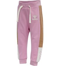 Hummel Sweatpants - hmlAnju - Rosa/Brun Hummel Sweatpants - hmlAnju - Rosa/Brun