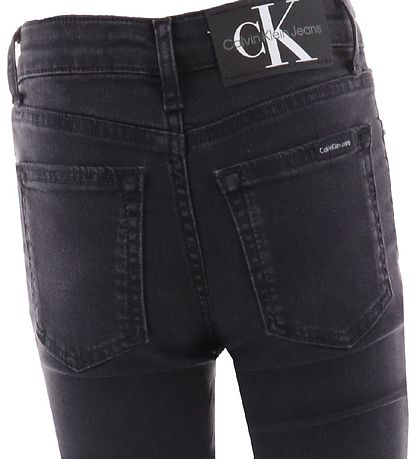 Calvin Klein Jeans - Stretch Split Hem - Soft Black Calvin Klein Jeans - Stretch Split Hem - Soft Black