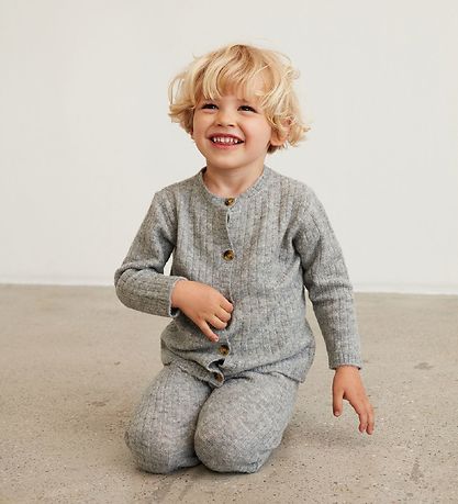 Petit by Sofie Schnoor Cardigan - Strik - Grey Melange Petit by Sofie Schnoor Cardigan - Strik - Grey Melange