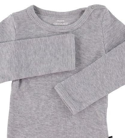 Mads Nørgaard Body l/æ - Rib - Gråmeleret