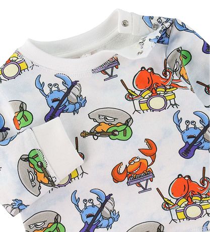 Stella McCartney Kids Sweatshirt - Hvid m. Havprint Stella McCartney Kids Sweatshirt - Hvid m. Havprint