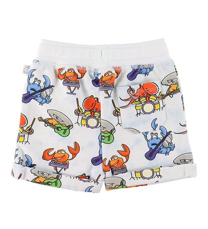 Stella McCartney Kids Sweatshorts - Hvid m. Havprint Stella McCartney Kids Sweatshorts - Hvid m. Havprint